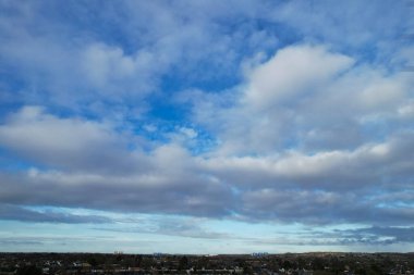 High Angle view of Clouds over Blue Sky