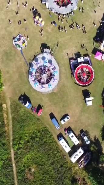 High Angle Footage Local Public Park Luton Város Anglia — Stock videók