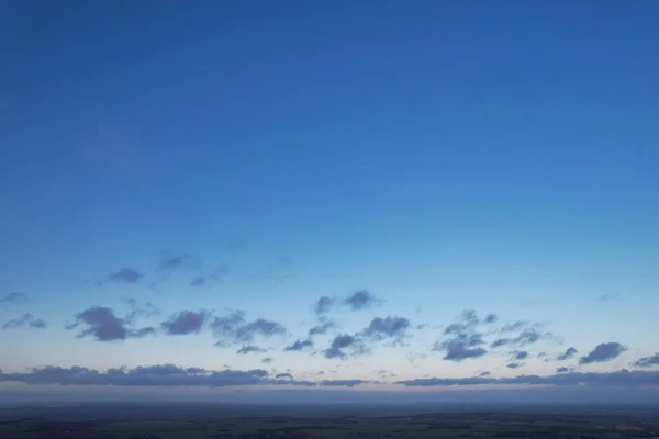 Letecký Pohled Město Mraky Nad Anglií — Stock fotografie