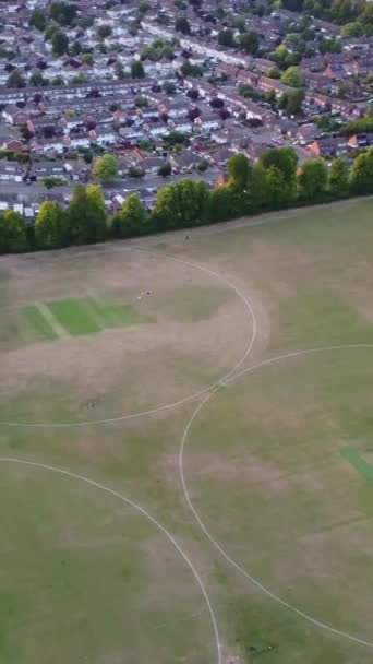 Inggris High Angle Footage Luton City England Rekaman Itu Ditangkap — Stok Video