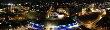 Luton Şehri 'nin Hava Gecesi Görüntüsü