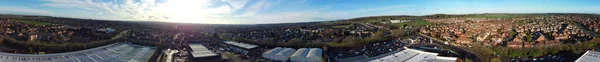 Şehrin Hava Panoramik Görünümü — Stok fotoğraf