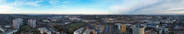 Şehrin Hava Panoramik Görünümü