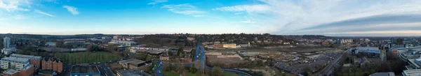 Повітряний Панорамний Вид Міста — стокове фото