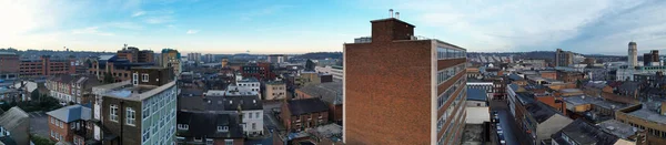 Панорамный Вид Город Воздуха — стоковое фото