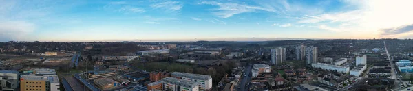 Şehrin Hava Panoramik Görünümü — Stok fotoğraf