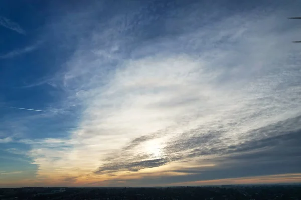 Schöne Farben Des Himmels Bei Sonnenuntergang — Stockfoto