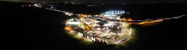 Panoramik Şehir Gece Görünümü