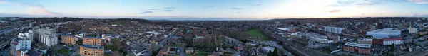 Ansicht Der Englischen Stadt Luton Aus Der Vogelperspektive — Stockfoto