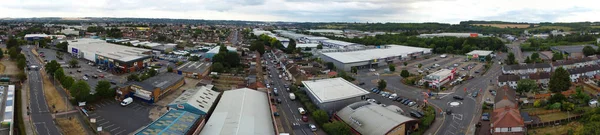 Hoge Hoek Uitzicht Luton Stad Van Engeland — Stockfoto
