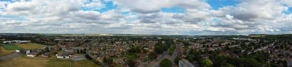 High Angle Kilátás Luton Város Anglia — Stock Fotó