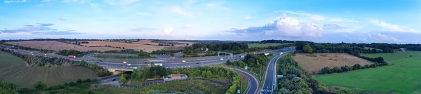 Воздушный Вид Дороги Сельской Местности — стоковое фото