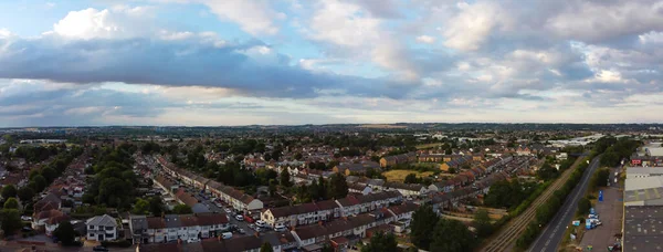 英格兰卢顿镇的高角景观 — 图库照片