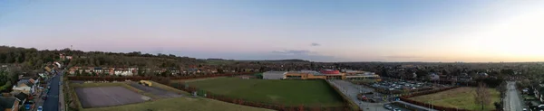 Aerial View Scenic British Countryside — 图库照片