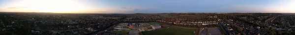 Aerial View Scenic British Countryside — Photo
