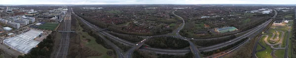 High Angle View Luton Cidade Inglaterra — Fotografia de Stock