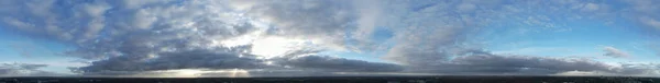 Panoramisch Uitzicht Prachtige Zonsondergang Wolken Horizon — Stockfoto