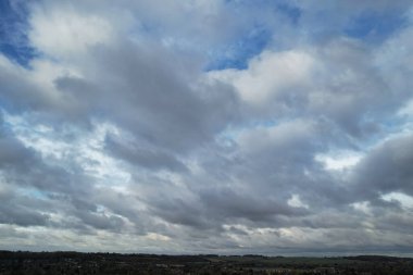 Beautiful Storm Clouds Scene over City 