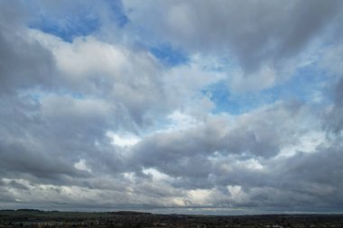Beautiful Storm Clouds Scene over City 