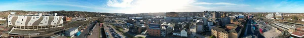 Luchtfoto Panoramisch Uitzicht Stad — Stockfoto