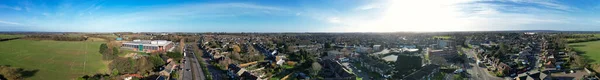 Vue Aérienne Panoramique Ville — Photo
