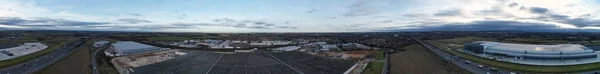 Vue Aérienne Panoramique Des Autoroutes — Photo