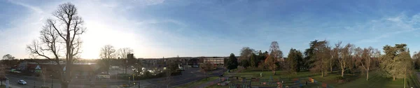 Vue Aérienne Panoramique Ville Centrale Dunstable Bedfordshire Angleterre — Photo