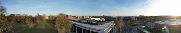 Air Panoramic View Central Dunstable Town Bedfordshire England — стоковое фото