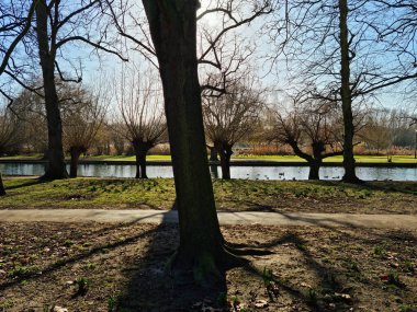 Bedford 'daki Kamu Parkının Güzel Manzarası