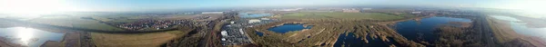 Aerial Panoramic Kilátás Brit Vidékre — Stock Fotó