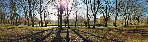 Panoramic View Public Park Bedford — Stock Photo, Image