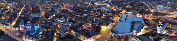 Blick Auf Die Stadt Bei Nacht — Stockfoto