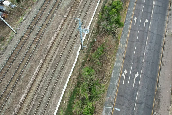 Aerial View Leagrave Train Station — Stock Photo, Image