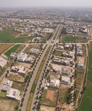 Aerial View of Gujranwala City of Punjab Pakistan