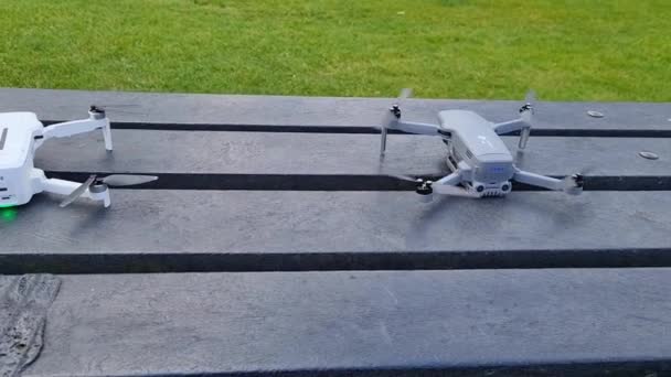 Drone Latający Powietrzu Brytyjskiej Wsi — Wideo stockowe