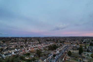 Beautiful Sunrise Sky over City