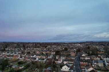 Beautiful Sunrise Sky over City