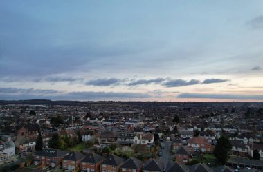 Beautiful Sunrise Sky over City
