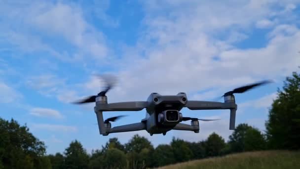 Drone Volando Aire British Countryside — Vídeo de stock