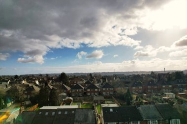 Beautiful Storm Clouds Scene over City 