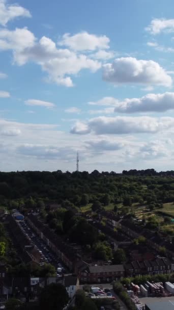 Luton England Velká Británie Března 2023 Vlak Projíždějící Během Západu — Stock video