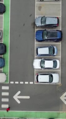 İngiltere 'de İngiliz Karayolları ve Trafik Yüksek Açı Hava Görüntüsü