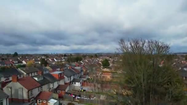 Luftbild Der Britischen Stadt April 2023 — Stockvideo