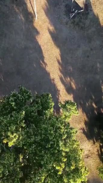 Ngiltere Nin Luton Kasabasındaki Yerel Halk Parkının Yüksek Açılı Görüntüleri — Stok video
