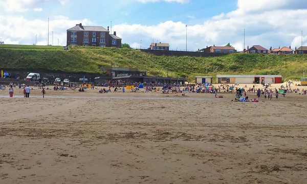 United Kingdom Newcastle July 2013 Tourist Scene Beach Daytime — 스톡 사진