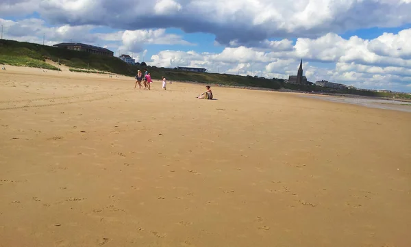 United Kingdom Ingdom Newcastle July 2013 Tourist Scene Beach Daytime — 图库照片