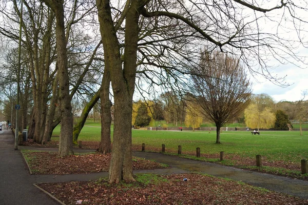 英国卢顿的华顿博物馆公园与树木美景 — 图库照片