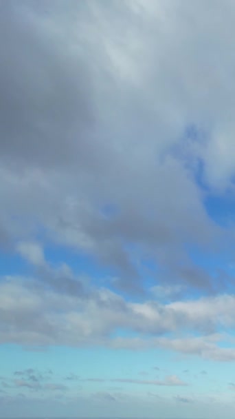 Bela Filmagem Alto Ângulo Nuvens Dramáticas Céu — Vídeo de Stock