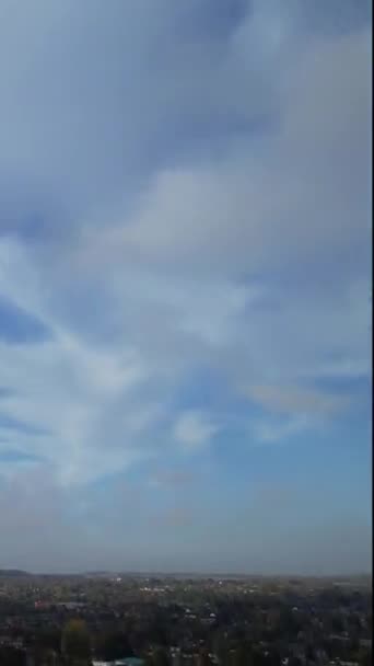 Piękny High Angle Nagranie Dramatycznych Chmur Nieba — Wideo stockowe