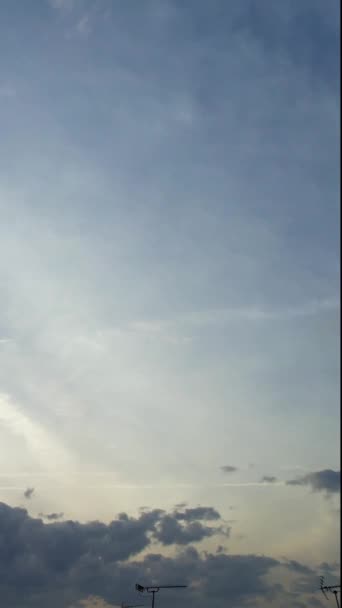 Hermoso Lapso Tiempo Filmación Nubes Dramáticas Cielo — Vídeos de Stock